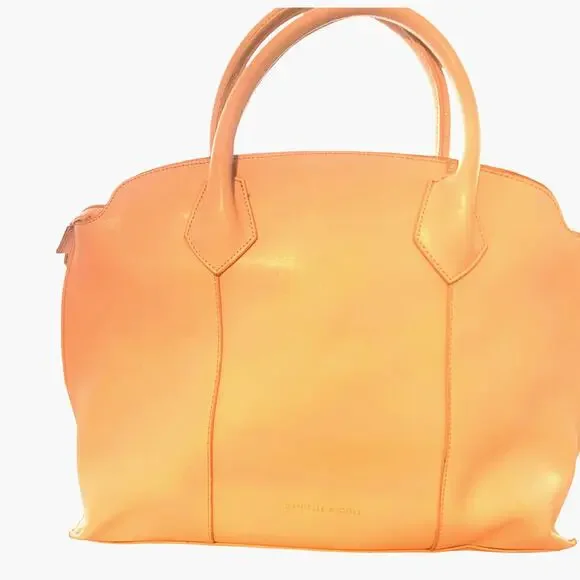 DANIELLE NICOLE PERFORATED FAUX LEATHER TOTE PINK BLUSH SPRINGTIME - Picture 3 of 8